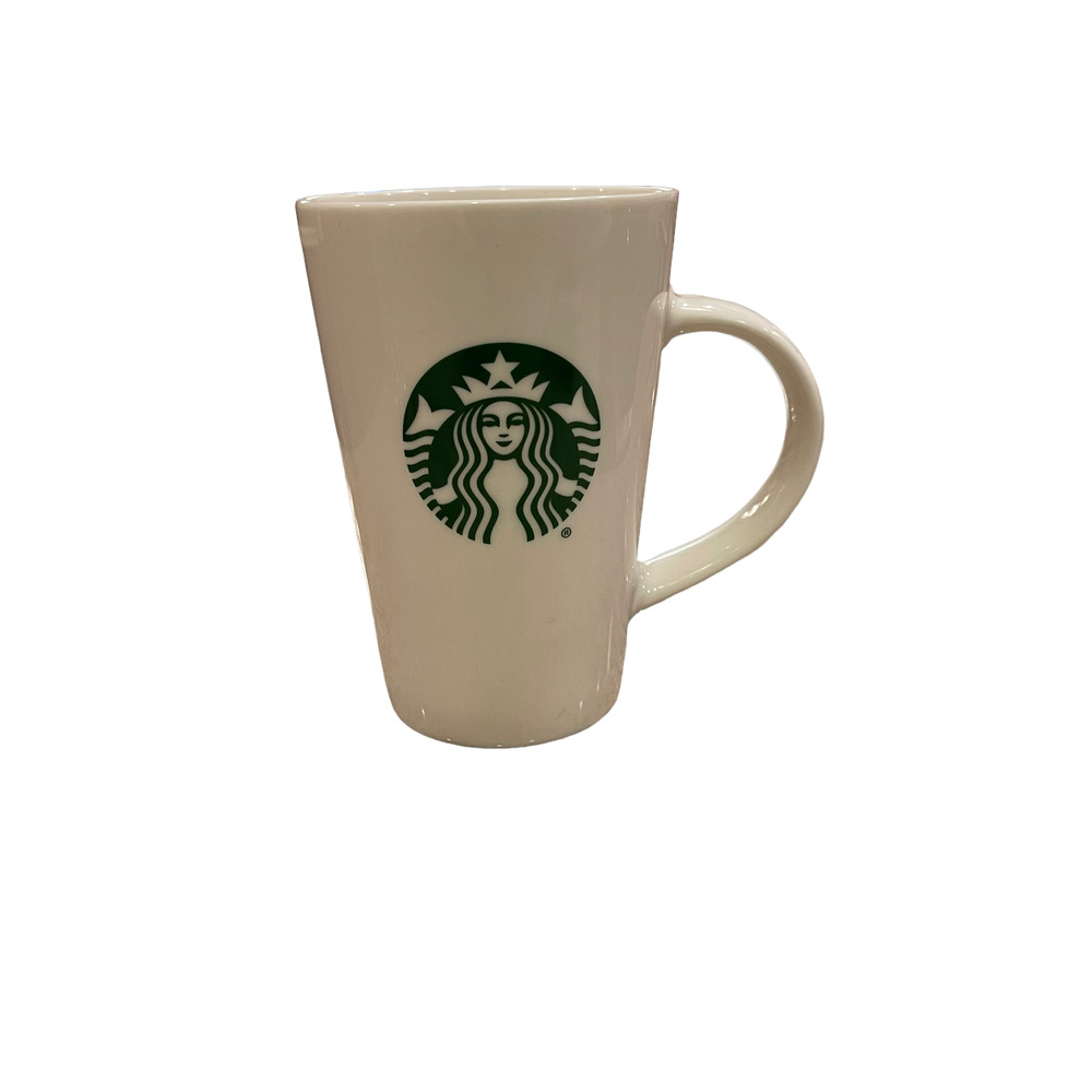 Starbucks‎ Coffee Mug White With Logo 5" Tall Microwave Dishwasher Safe